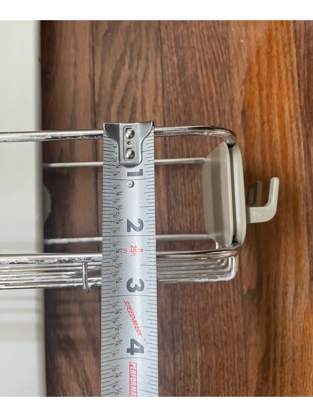 Simplehuman Silver and Gray Two-Tier Adjustable Shower Caddy